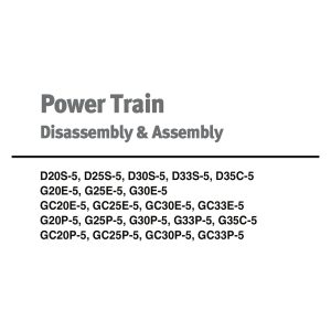 Daewoo Power Train D20S 5 to GC33P 5 Diassembly Assembly SB4254E00