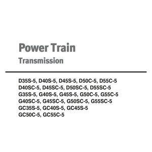 Daewoo Power Train D35S 5 to GC55C 5 Service Manual SB4264E00