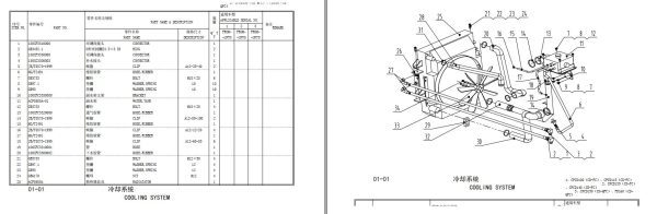 Dalian Forklift CPCD100 Parts Book EN CZ 1