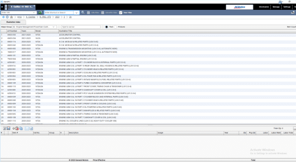 General GMIO Motors Asia Africa EPC 02.2023 Spare Parts Catalog 8