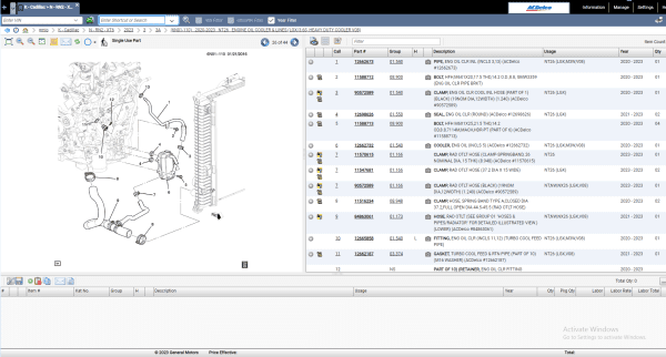 General GMIO Motors Asia Africa EPC 02.2023 Spare Parts Catalog 9
