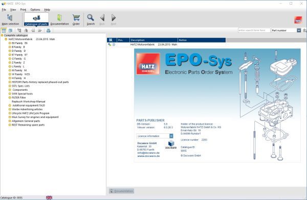 HATZ Diesel EPO Sys ElectrONIOC Parts Order System 1