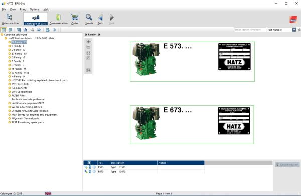 HATZ Diesel EPO Sys ElectrONIOC Parts Order System 3