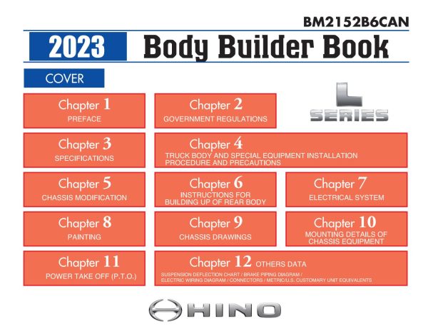 Hino Truck L Series Body Builder Book 2023 1