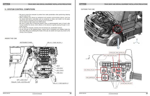 Hino Truck XL Series Body Builder Book 2023 2