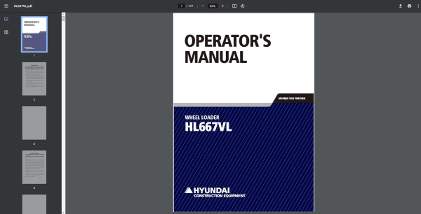 Hyundai CERES Heavy Equipment Operator Manual Updated 03.2023 Offline DVD 3