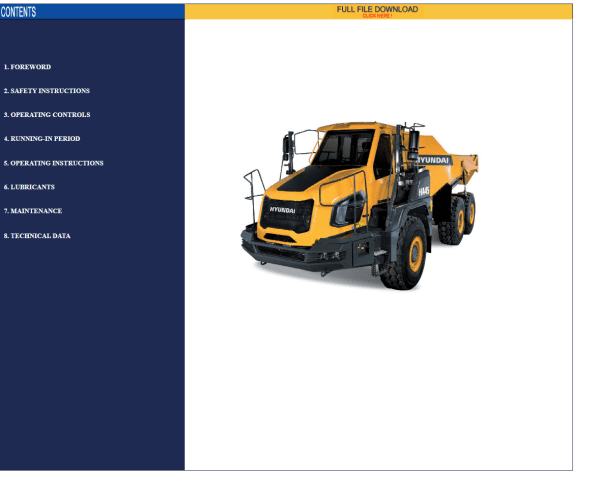 Hyundai CERES Heavy Equipment Operator Manual Updated 03.2023 Offline DVD 4