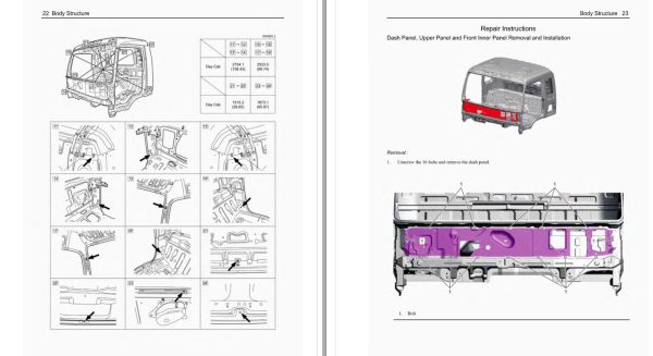 Isuzu Truck CE LV Series HDT08 E Body Repair Manual 1