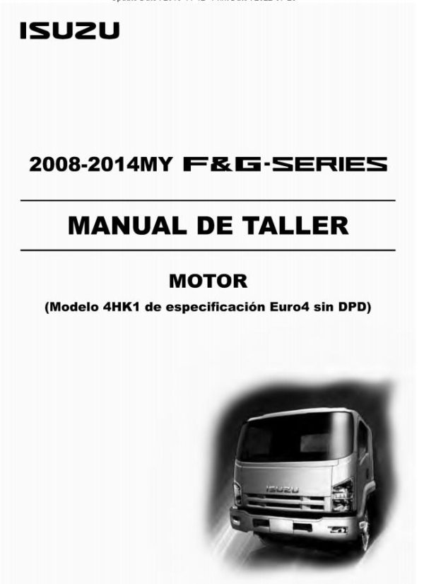 Isuzu Truck FG11 S Engine Workshop Manual ES