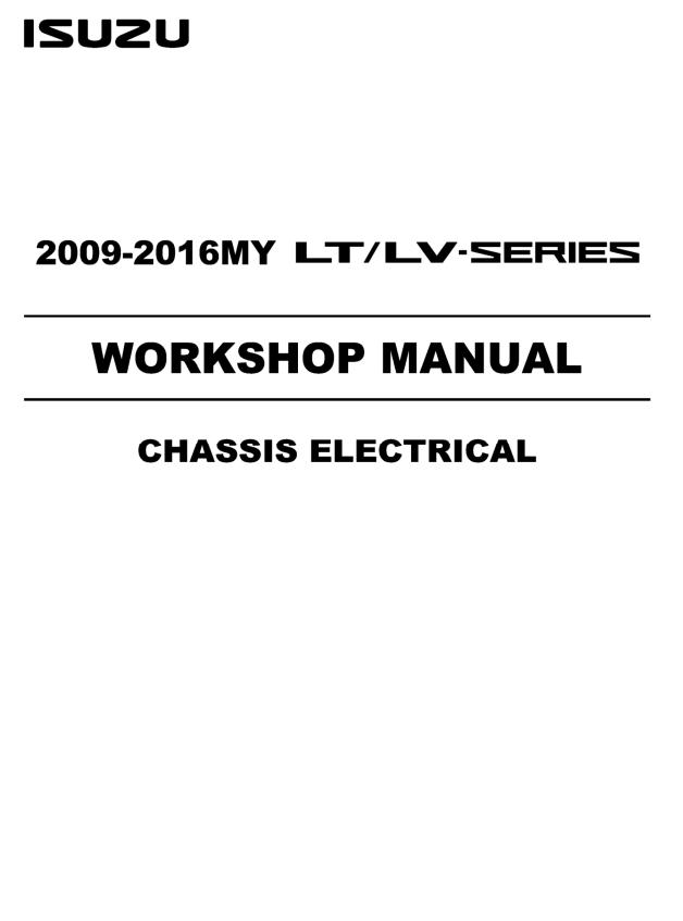 Isuzu Truck LT LV09 E Workshop Manual