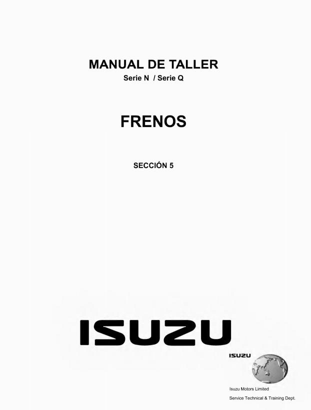 Isuzu Truck N05 S Workshop Manual ES
