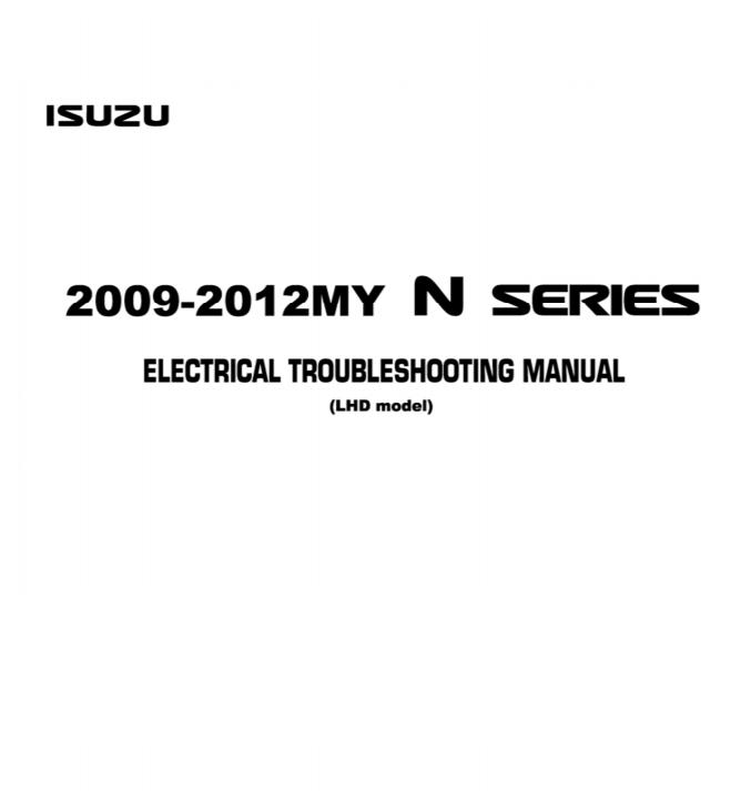 Isuzu Truck N11 E Workshop Manual