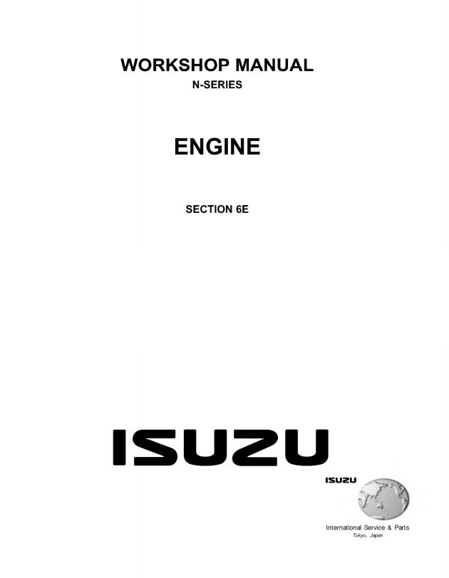 Isuzu Truck N 05MY Workshop Manual