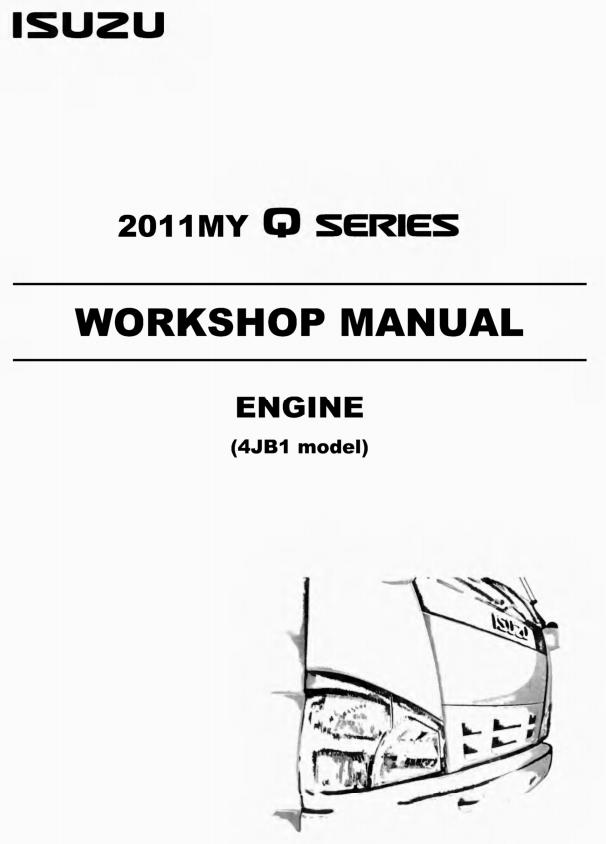 Isuzu Truck Q11 E Workshop Manual