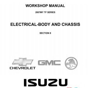 Isuzu Truck TF07 E Workshop Manual
