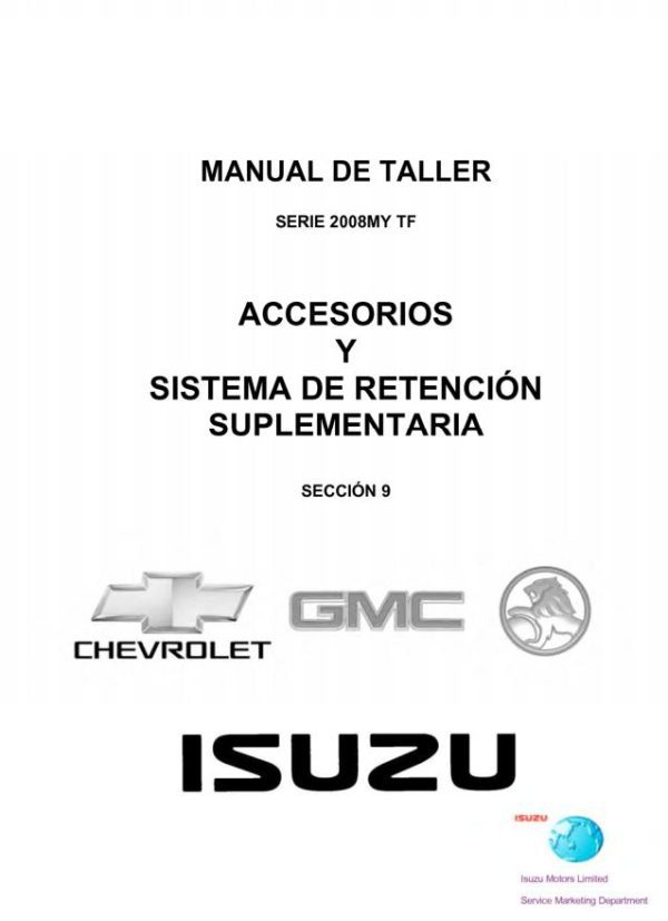 Isuzu Truck TF08 S Workshop Manual ES