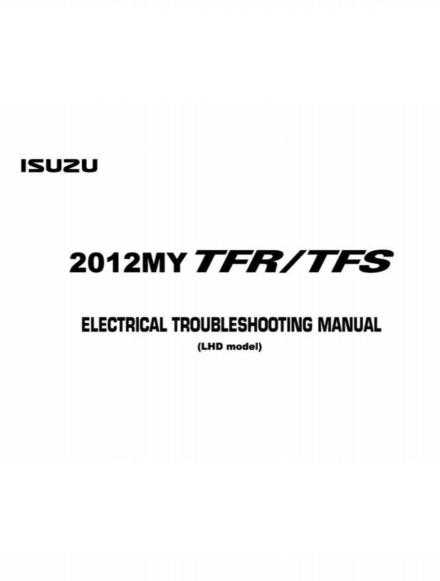 Isuzu Truck TF12 E Electrical Troubleshooting Manual