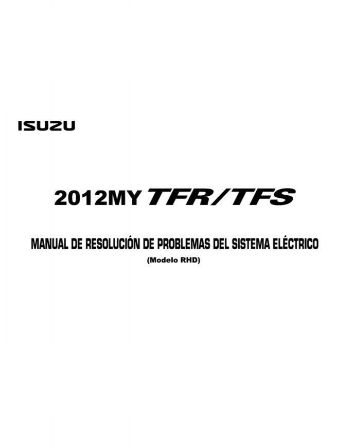 Isuzu Truck TF12 S Electrical Troubleshooting Manual ES