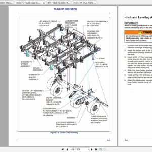 Landoll Farm Equipment 1700 to 9600 Series Operators Parts Manual C.D 4