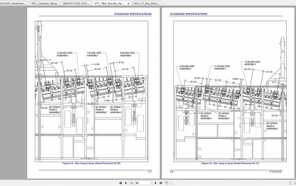 Landoll Farm Equipment 1700 to 9600 Series Operators Parts Manual C.D 5