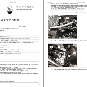 MASERATI GranTurismo Sport M145 2015 Parts Catalog Workshop Manual and Labor Times 1
