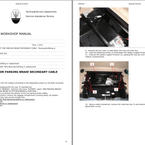 MASERATI GranTurismo Sport M145 2015 Parts Catalog Workshop Manual and Labor Times 2