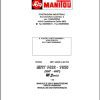 Manitou Telehandler Technical Manuals Multi languages 2
