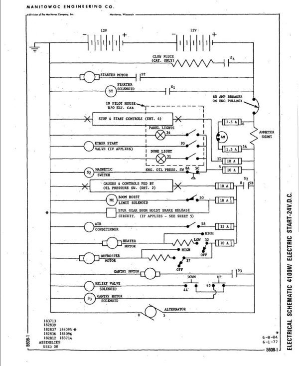 Manitowoc Crane 3950D Electrical Schematic 2022 1