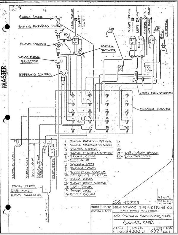 Manitowoc Crane 4000W Air Schematic 1