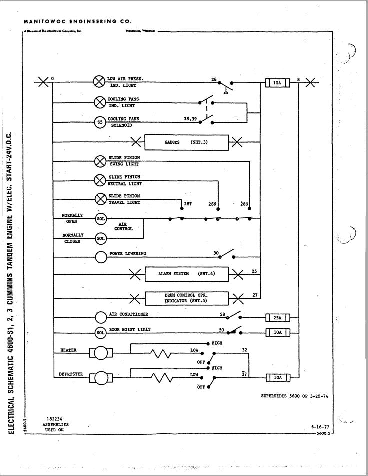 Manitowoc Crane 4600 S1 4600 S2 4600 S3 Electrical Schematic 2022 1