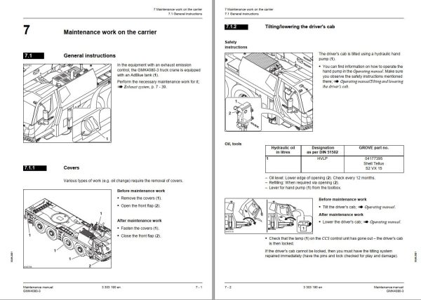 Manitowoc Crane GMK4080 3 Maintenance Manual 1