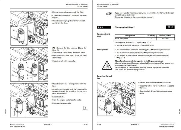 Manitowoc Crane GMK4100 L GMK4100 L Maintenance Manual 1