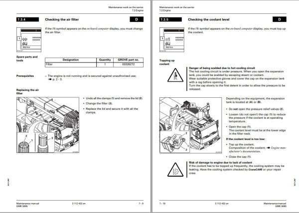 Manitowoc Crane GMK5095 Maintenance Manual 1 1