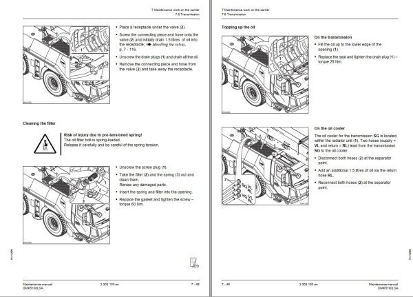 Manitowoc Crane GMK5100LSA Maintenance Manual 1