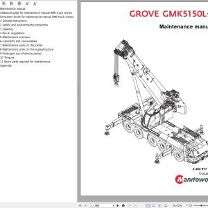 Manitowoc Crane GMK5150L 1 Maintenance Manual