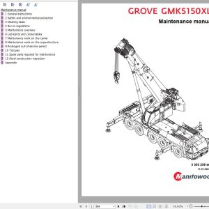Manitowoc Crane GMK5150XL Maintenance Manual