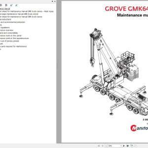 Manitowoc Crane GMK6400 Maintenance Manual