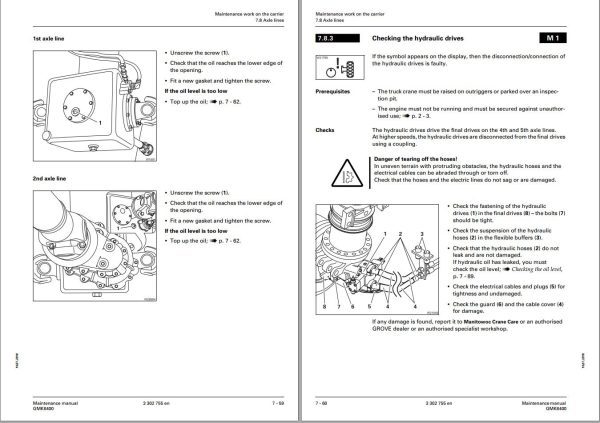 Manitowoc Crane GMK6400 Maintenance Manual 1