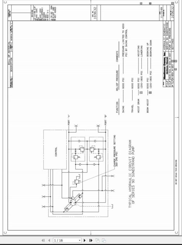 Manitowoc Crane M 50W M 65W M 65T Air Schematic