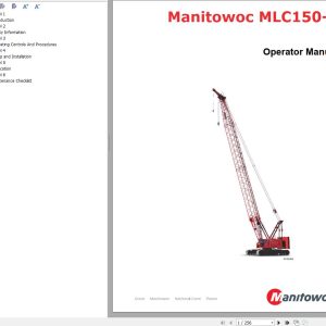 Manitowoc Crane MLC150 1 Operator Manual 2022