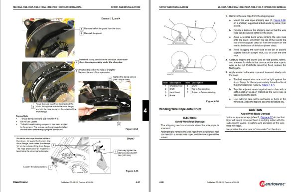 Manitowoc Crane MLC80A 1 to MLC100 1 Operator Manual 2022 2
