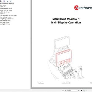 Manitowoc Main Display MLC150 1 Operation Manual 2022