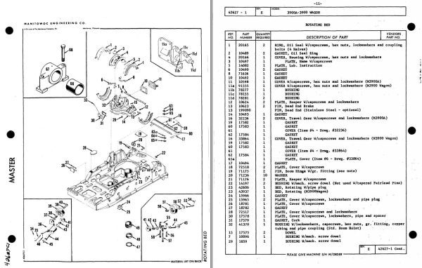 Manitowoc Traditional Crane 3900 Parts Manual 1