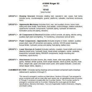 Manitowoc Traditional Crane 4100W Ringer S3 Parts Manual