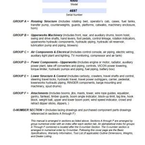 Manitowoc Traditional Crane 4500 Parts Manual
