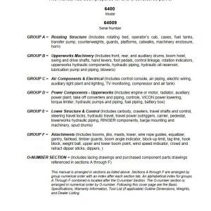 Manitowoc Traditional Crane 6400 Parts Manual