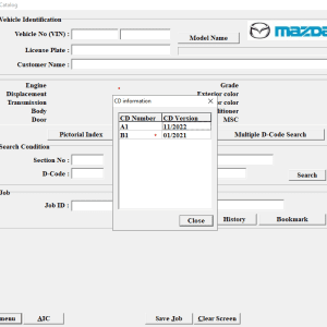 Mazda General EPC 11.2022 Spare Parts Catalog DVD 1