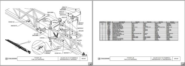 Merlo Panoramic XS EV EVS EVN Perkins Engine Parts Manual Master Book DE 2