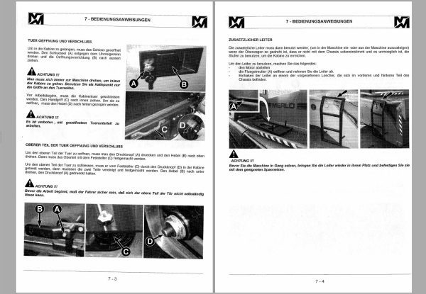 Merlo ROTO EV R30.13 to R50.10 Service Manuals SAV 815441 DE 1 2