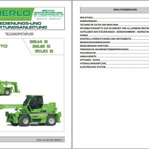 Merlo ROTO IMS 38.14S to 50.10S Service Manuals SAV C036141 DE